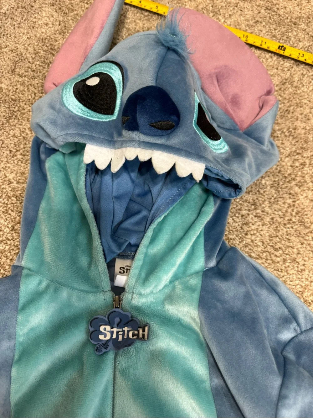 Disney Blue and Aqua Stitch Plush Hooded Costume